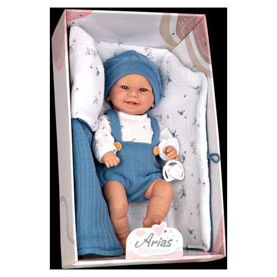 MUÑECA ELEGANCE 33 CM BABYTO AZUL C/SACO DE DORMIR (CUERPO VINYL, SEXO NIÑO) image 1