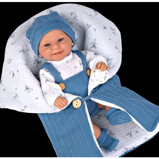 MUÑECA ELEGANCE 33 CM BABYTO AZUL C/SACO DE DORMIR (CUERPO VINYL, SEXO NIÑO) image 5