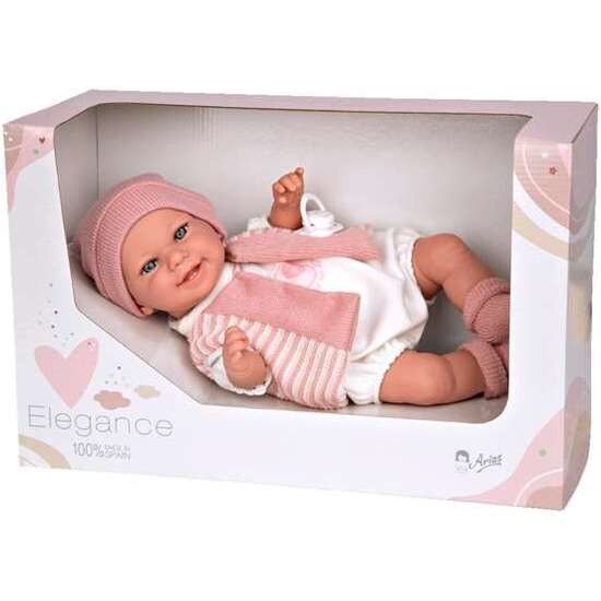 MUÑECA ELEGANCE 35 CM BABYTO ROSA C/MECANISMO RISA TRY ME image 0