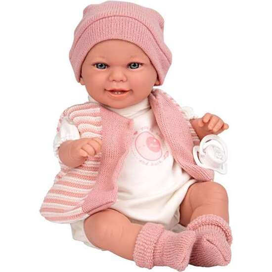 MUÑECA ELEGANCE 35 CM BABYTO ROSA C/MECANISMO RISA TRY ME image 1