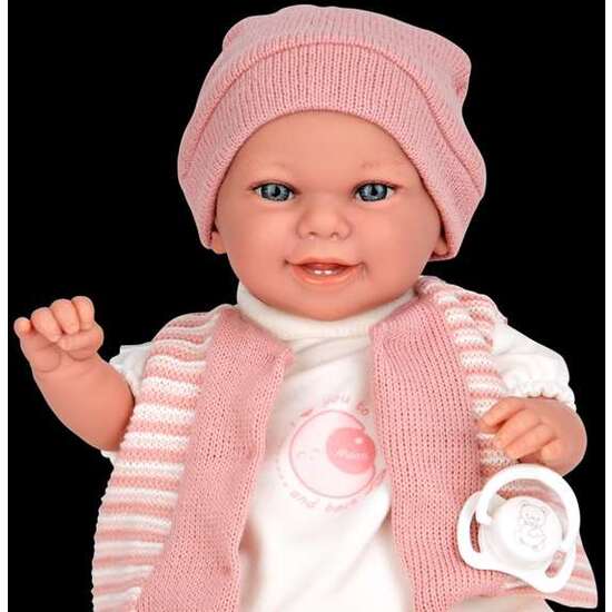 MUÑECA ELEGANCE 35 CM BABYTO ROSA C/MECANISMO RISA TRY ME image 3