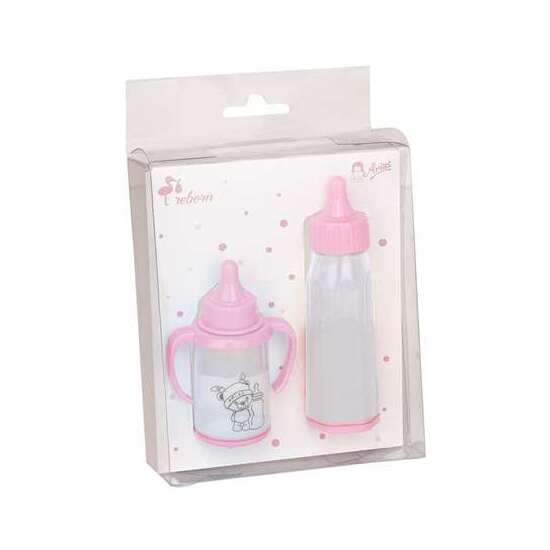 1 SET 2 BIBERONES EN ROSA image 0