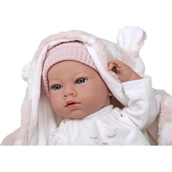 MUÑECA ELEGANCE 38 CM ARIA ROSA C/ MANTA (MUÑECO DE PESO) (CUERPO VINYL, SEXO NIÑA) image 1