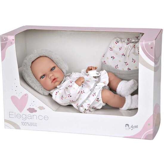 MUÑECA ELEGANCE 30 CM NATAL GRIS C/BOLSA MULTIUSOS (CUERPO VINYL, SEXO NIÑA) image 0