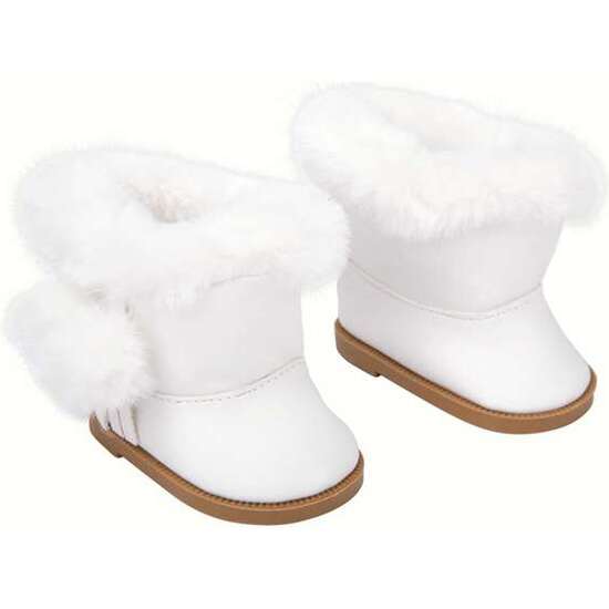 SET BOTAS BLANCAS CON PELO PARA MUÑECOS DE 40 CM image 3