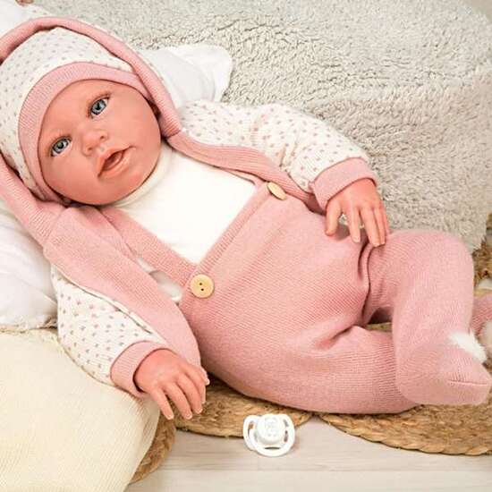 MUÑECA ELEGANCE 54 CM ANUK ROSA (MUÑECO DE PESO) image 1