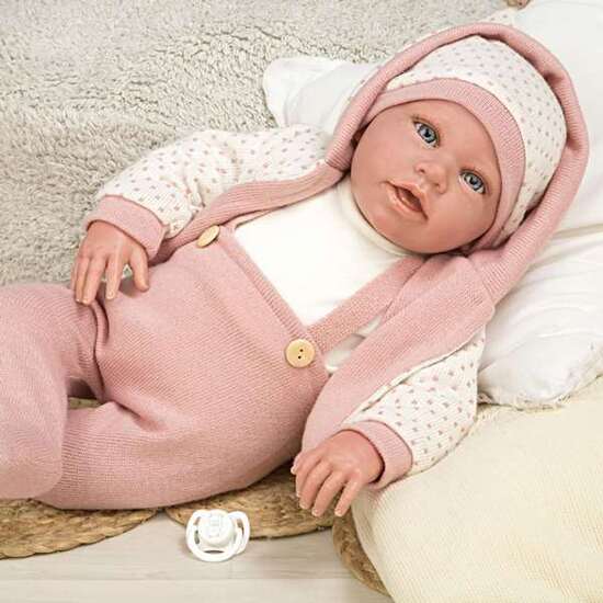 MUÑECA ELEGANCE 54 CM ANUK ROSA (MUÑECO DE PESO) image 3