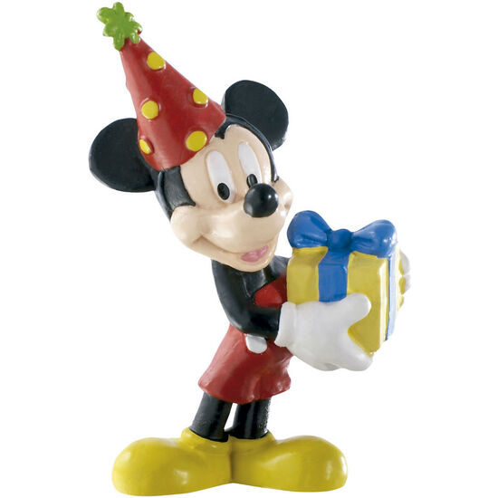 FIGURA MICKEY CUMPLEAÑOS DISNEY 7CM image 0