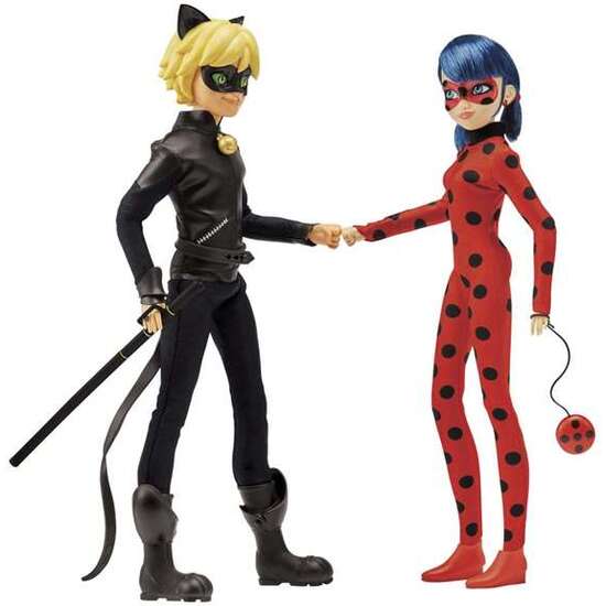 MUÑECA MIRACULOUS MISSION ACCOMPLISHED LADYBUG Y CAT NOIR 26 CM image 2