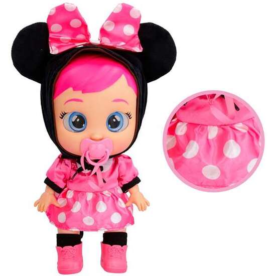 MUÑECO BEBÉ LLORÓN MINNIE 30 CM CON ROPA PERSONALIZADA ¡LLORA LÁGRIMAS DE VERDAD! image 2