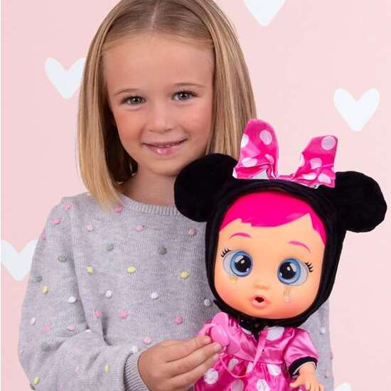 MUÑECO BEBÉ LLORÓN MINNIE 30 CM CON ROPA PERSONALIZADA ¡LLORA LÁGRIMAS DE VERDAD! image 3