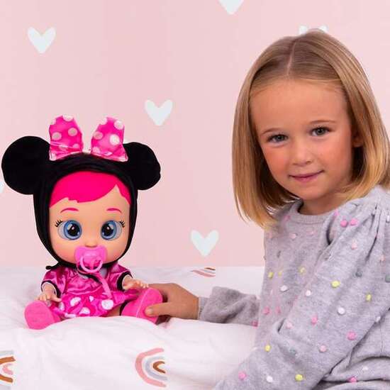 MUÑECO BEBÉ LLORÓN MINNIE 30 CM CON ROPA PERSONALIZADA ¡LLORA LÁGRIMAS DE VERDAD! image 6