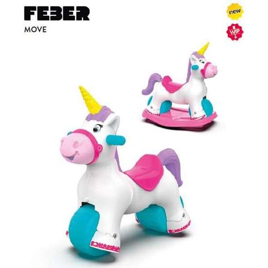 CORREPASILLOS BABY UNICORN CON SONIDO DE TROTE Y RELINCHO ¡CONVERTIBLE EN BALANCÍN! image 0