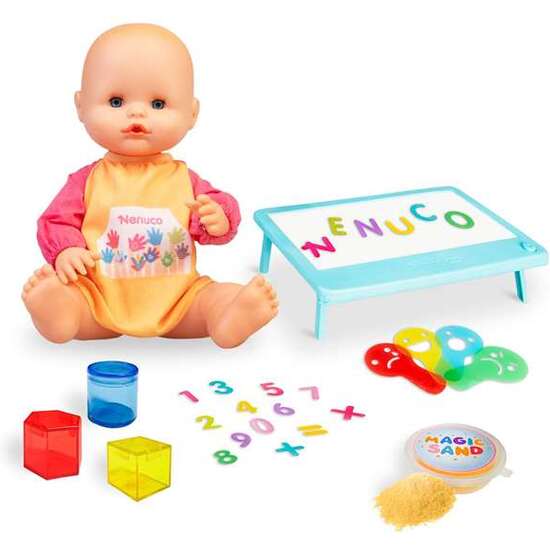 MUÑECO NENUCO SMART SCHOOL 35 CM CON MESA DE LUZ MULTICOLOR Y ACCESORIOS TRANSLUCIDOS image 2
