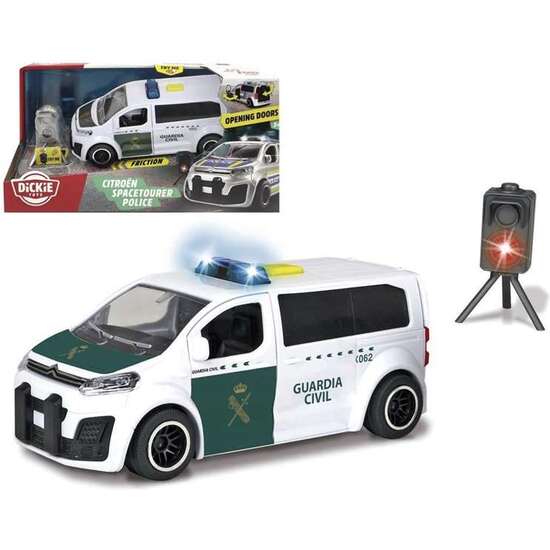 COCHE GUARDIA CIVIL FUGONETA CITROEN CON RADAR LUCES Y SONIDOS  ESCALA 1:32 15 CM image 0