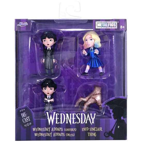 SET DE 4 FIGURAS METAL MIÉRCOLES 7 CM image 0