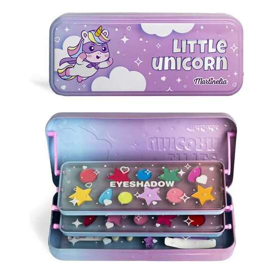 ESTUCHE METALICO BELLEZA MARTINELIA LITTLE UNICORN 3 PISOS. 22,5X9,5X4,5 CM image 0