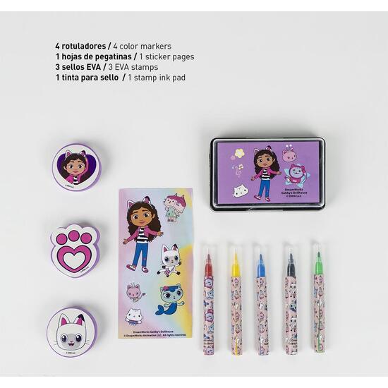 SET PAPELERÍA COLOREABLE MALETÍN GABBY´S DOLLHOUSE image 2