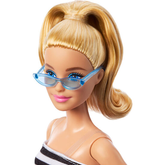 MUÑECA FASHIONISTA TOP RAYAS FALDA ROSA SURTIDO image 3