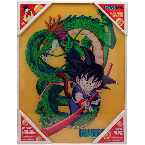POSTER CRISTAL GOKU CON SHENRON DRAGON BALL image 0