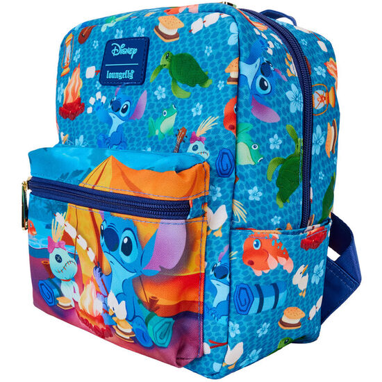 MOCHILA NYLON CAMPING CUTIES STITCH DISNEY LOUNGEFLY 24CM image 1
