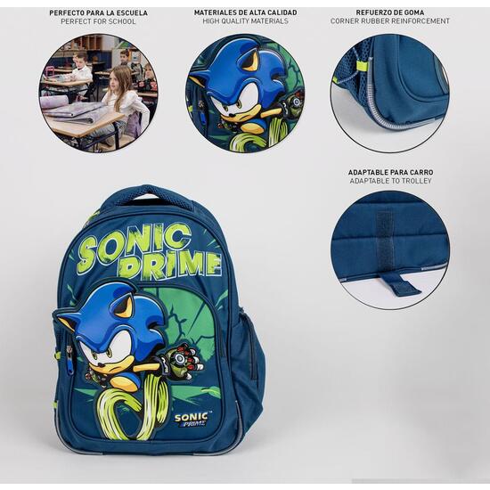 MOCHILA ESCOLAR MEDIANA 38 CM SONIC PRIME image 2