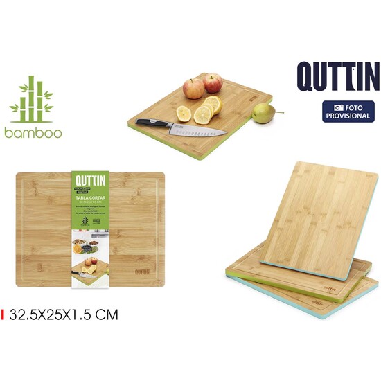 TABLA CORTAR BAMBU F/COLOR 32.5X25C QUTTIN image 1