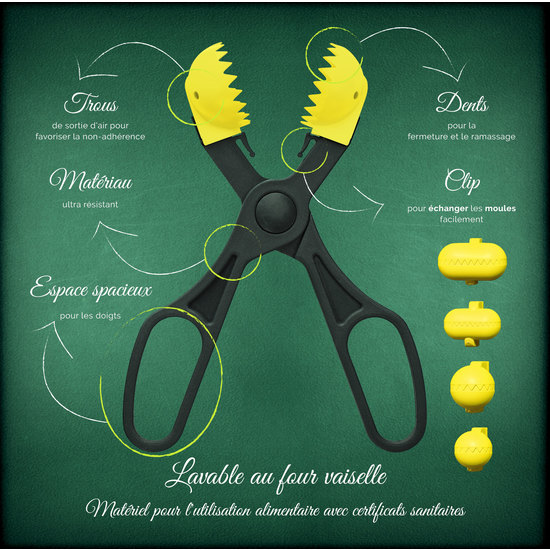 LA CROQUETERA - UTENSILIO MULTIUSO CON 4 MOLDES INTERCAMBIABLES - AMARILLO image 6