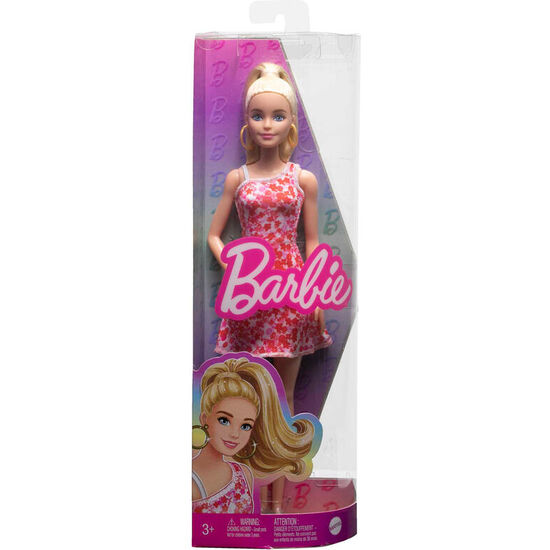 MUÑECA FASHIONISTA VESTIDO ROSA FLORES SURTIDO image 0
