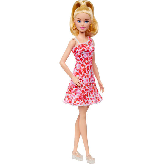 MUÑECA FASHIONISTA VESTIDO ROSA FLORES SURTIDO image 1