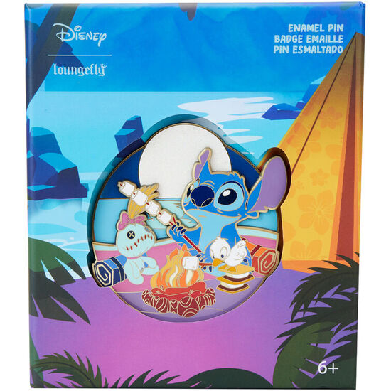 PIN CAMPING CUTIES STITCH DISNEY LOUNGEFLY image 0