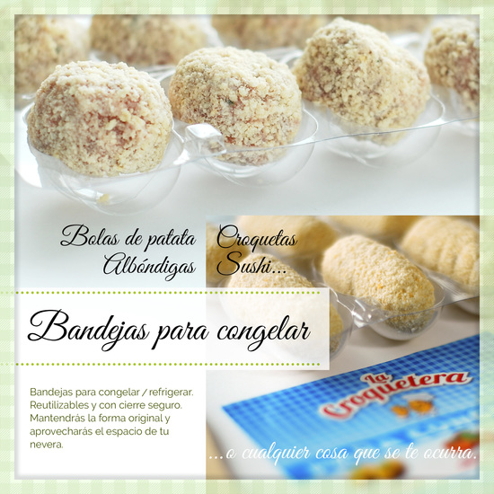 LA CROQUETERA - PACK DE 40 BANDEJAS APILABLES Y REUTILIZABLES - PARA 400 MASAS image 3