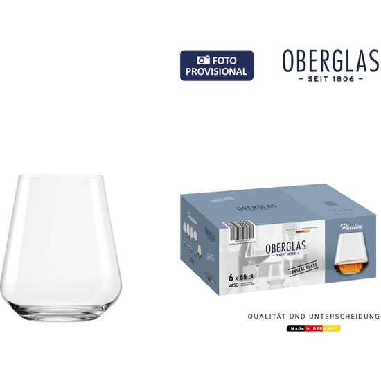 SET 6 VASOS OBERGLAS 55CL PASSION image 0