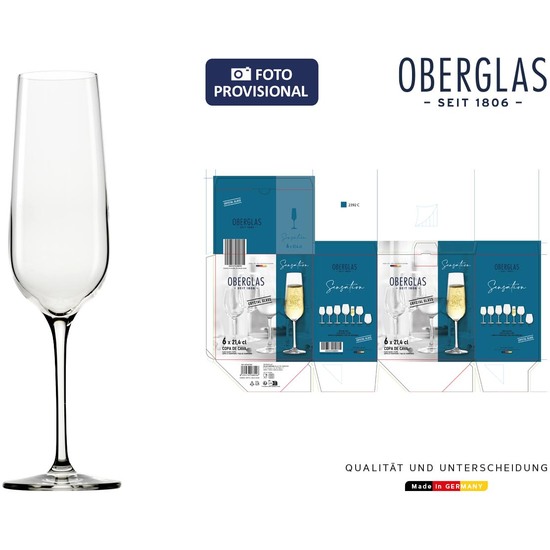 SET 6 COPAS CHAMPAGNE OBERGLAS 22CL SENSATION image 0