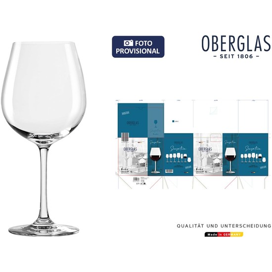SET 6 COPAS BORGOÑA OBERGLAS 65CL SENSATION image 0