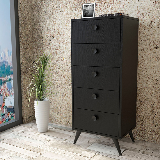 MUEBLE DE NOGAL NEGRO CON 100% TABLERO AGLOMERADO RECHAPADO EN MELAMINA. image 3