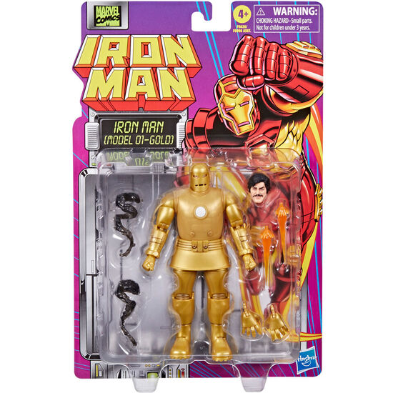 FIGURA IRON MAN MODEL 01-GOLD IRON MAN MARVEL 15CM image 0