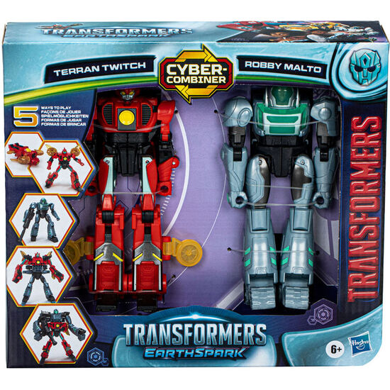 FIGURA TERRAN TWITCH &#38; ROBBY MALTO EARTHSPARK TRANSFORMERS 12CM image 2