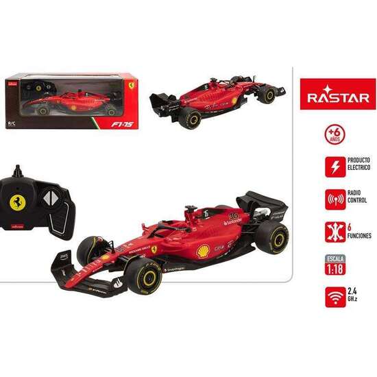 COCHE RADIO CONTROL  RASTAR FERRARI F1 75 ESCALA 1:18. 2.4 GHZ. image 0