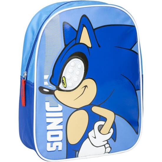 MOCHILA INFANTIL PERSONAJE APLICACIONES SONIC image 0