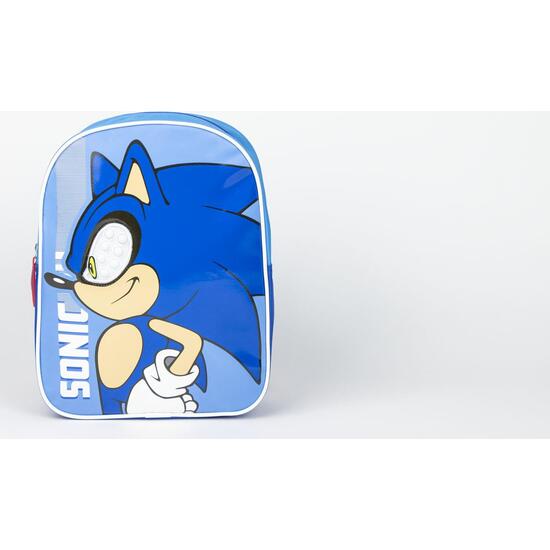 MOCHILA INFANTIL PERSONAJE APLICACIONES SONIC image 2