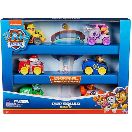 PAW GIFT PACK 6 VEHÍCULOS PUP SQUAD RACER - MODELOS SURTIDOS image 1