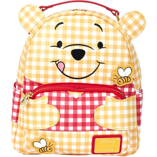 MOCHILA GINGHAM WINNIE THE POOH DISNEY LOUNGEFLY 25CM image 0
