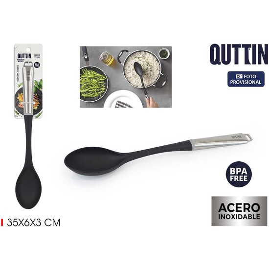 CUCHARA NYLON MANGO ACERO QUTTIN image 1