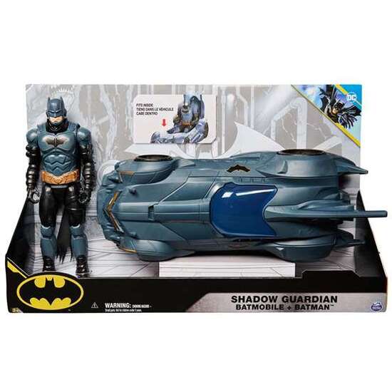 BAT BATMOVIL + FIGURA BATMAN 30CM image 1