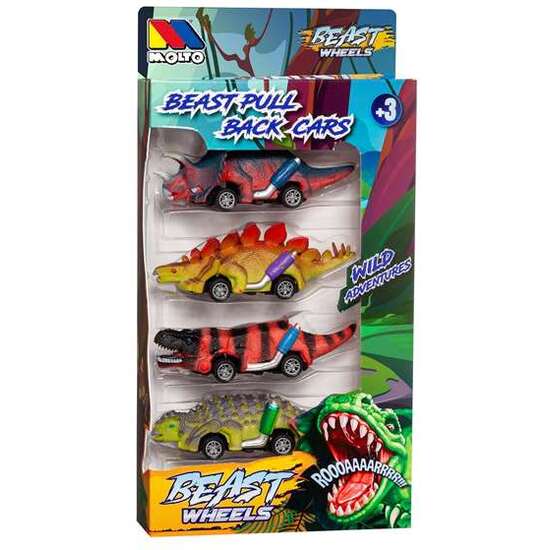VEHICULOS RETROFRECCION ANIMALES BEAST WHEELS 15.5 CM - MODELOS SURTIDOS image 4