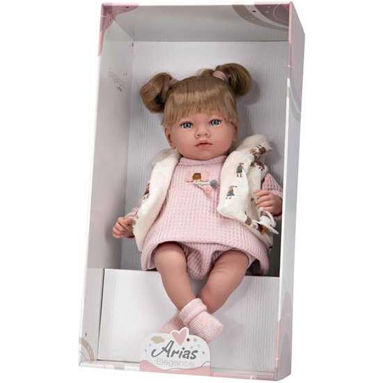 MUÑECA ELEGANCE 40 CM ARIA ROSA C/MECAMISMO RISA TRY ME image 0
