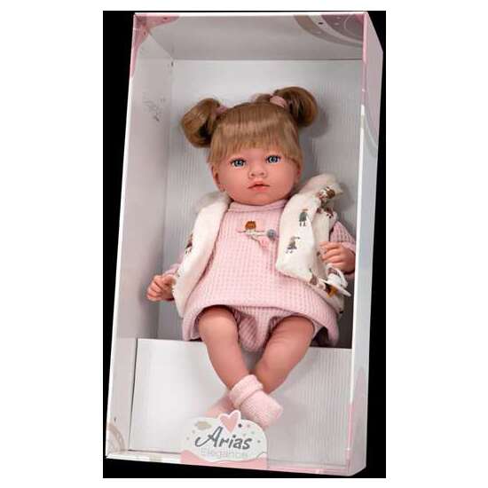 MUÑECA ELEGANCE 40 CM ARIA ROSA C/MECAMISMO RISA TRY ME image 1
