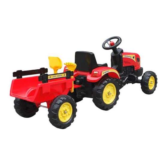TRACTOR A PEDALES ROJO. image 3