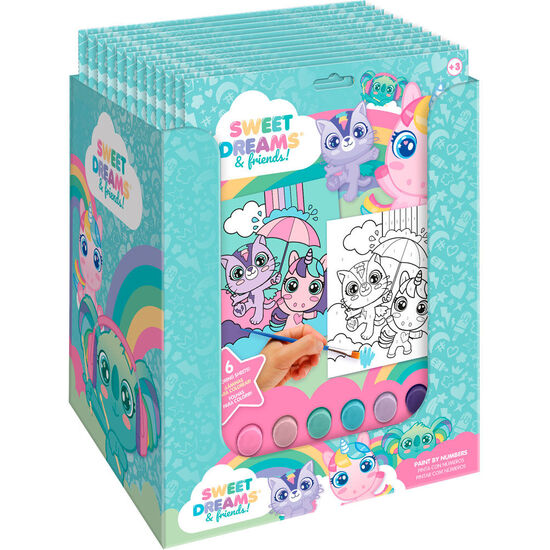 SET PAPELERIA PINTA CON NUMEROS SWEET DREAMS SURTIDO image 0